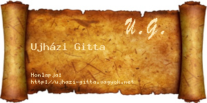Ujházi Gitta névjegykártya